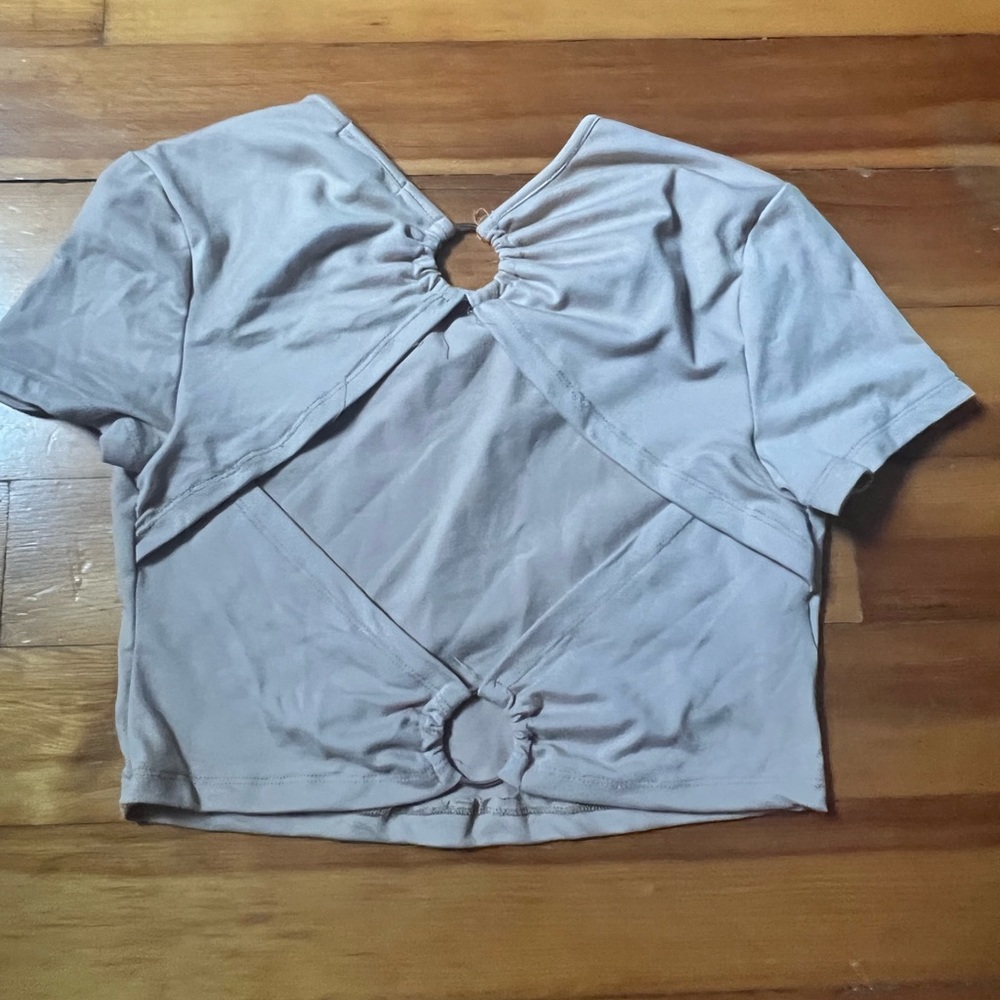 Tan crop top